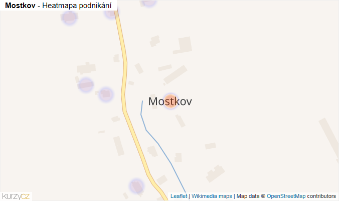 Mapa Mostkov - Firmy v části obce.