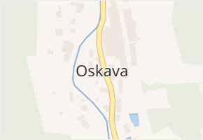 Oskava v obci Oskava - mapa části obce