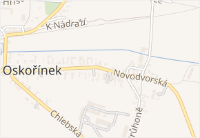 Novodvorská v obci Oskořínek - mapa ulice