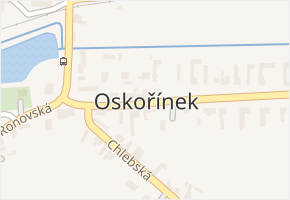 Oskořínek v obci Oskořínek - mapa části obce