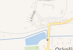V Koutě v obci Oskořínek - mapa ulice