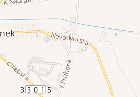 V Průhoně v obci Oskořínek - mapa ulice