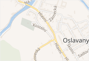 Kostelní v obci Oslavany - mapa ulice