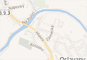 Mlýnská v obci Oslavany - mapa ulice
