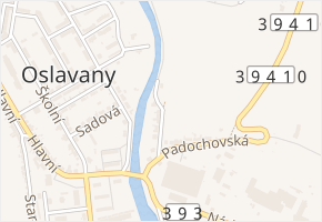 Padochovská v obci Oslavany - mapa ulice
