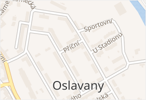 Příční v obci Oslavany - mapa ulice