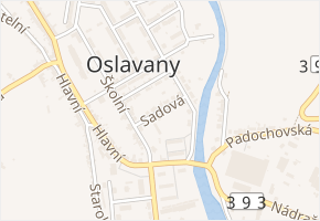 Sadová v obci Oslavany - mapa ulice