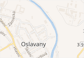 U Stadionu v obci Oslavany - mapa ulice