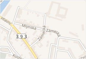 Zámecká v obci Oslavany - mapa ulice