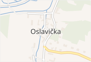 Oslavička v obci Oslavička - mapa části obce