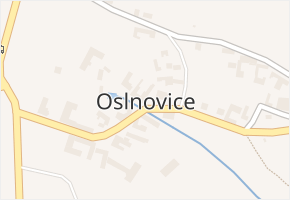 Oslnovice v obci Oslnovice - mapa části obce