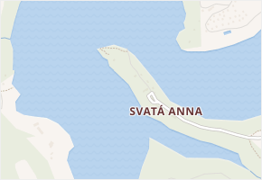 Svatá Anna v obci Oslov - mapa části obce