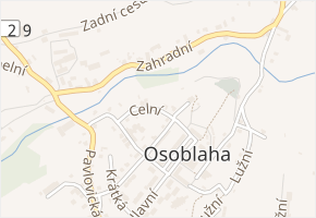 Celní v obci Osoblaha - mapa ulice