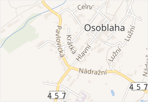 Krátká v obci Osoblaha - mapa ulice