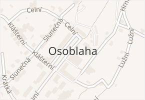 Osoblaha v obci Osoblaha - mapa části obce