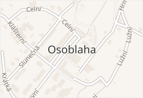 Polská v obci Osoblaha - mapa ulice