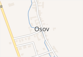 Osov v obci Osov - mapa části obce