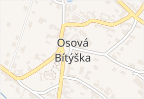 Osová Bítýška v obci Osová Bítýška - mapa části obce