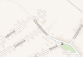 Osvobození v obci Ostopovice - mapa ulice