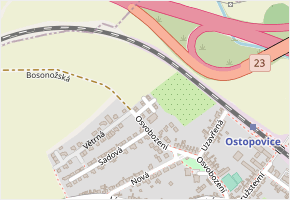 Pod Vývozem v obci Ostopovice - mapa ulice