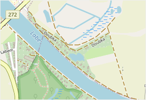 Doubka v obci Ostrá - mapa ulice