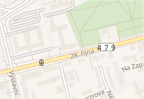 28. října v obci Ostrava - mapa ulice
