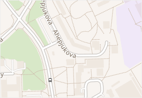 Ahepjukova v obci Ostrava - mapa ulice