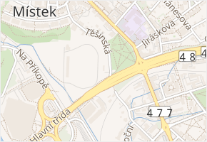 Arnoštova v obci Ostrava - mapa ulice