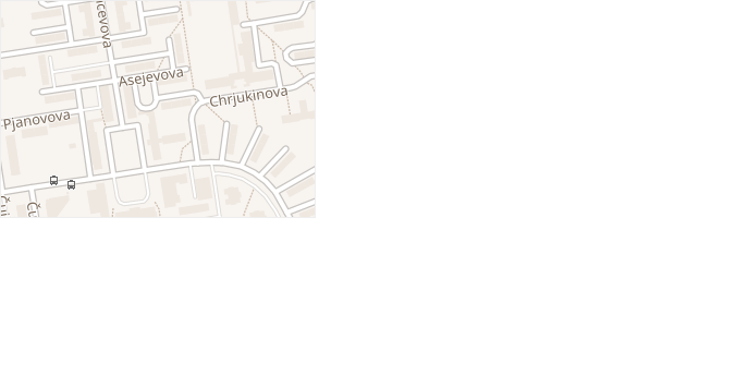 Asejevova v obci Ostrava - mapa ulice