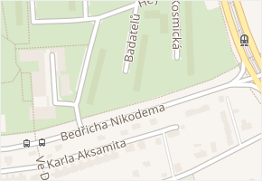 Badatelů v obci Ostrava - mapa ulice