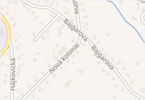 Bajgarova v obci Ostrava - mapa ulice