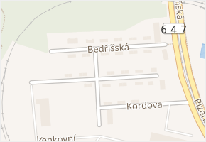 Bedřišská v obci Ostrava - mapa ulice
