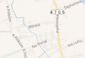 Bělská v obci Ostrava - mapa ulice