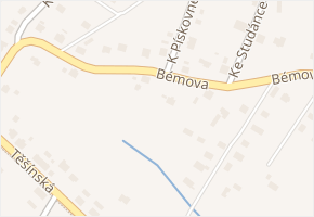 Bémova v obci Ostrava - mapa ulice