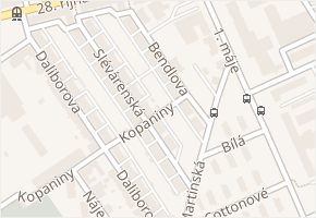 Bendlova v obci Ostrava - mapa ulice