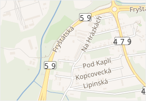 Bendova v obci Ostrava - mapa ulice