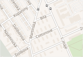 Bílá v obci Ostrava - mapa ulice