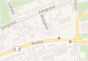 Bivojova v obci Ostrava - mapa ulice