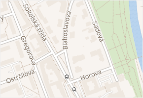 Blahoslavova v obci Ostrava - mapa ulice