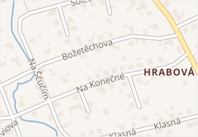Božetěchova v obci Ostrava - mapa ulice