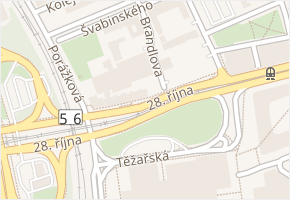 Brandlova v obci Ostrava - mapa ulice