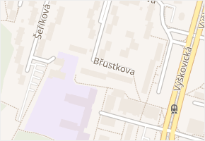 Břustkova v obci Ostrava - mapa ulice
