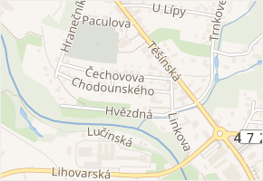 Čechovova v obci Ostrava - mapa ulice