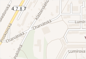 Charvátská v obci Ostrava - mapa ulice