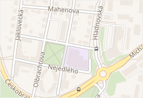 Chittussiho v obci Ostrava - mapa ulice