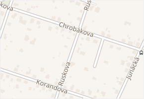 Chrobákova v obci Ostrava - mapa ulice