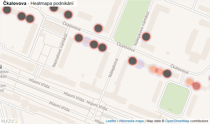 Mapa Čkalovova - Firmy v ulici.