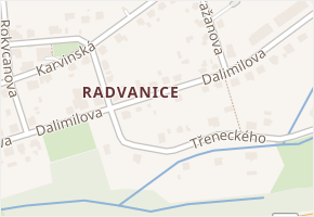 Dalimilova v obci Ostrava - mapa ulice