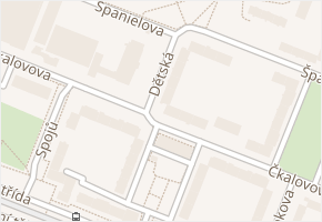 Dětská v obci Ostrava - mapa ulice