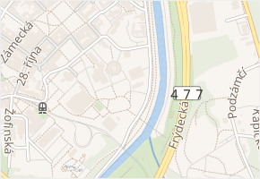 Divadelní v obci Ostrava - mapa ulice